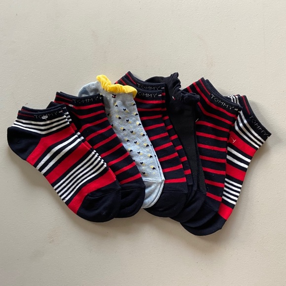 (7) TOMMY HILFIGER Stripe Low Cut Socks